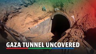 Israeli army video shows a Gaza tunnel and its destruction | ABS-CBN News