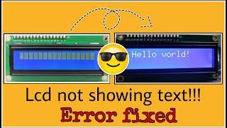 16x2 lcd display errors solved 101% || library Installation,i2c finder, text code Step to Step Wise