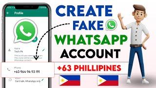 How to create Fake WhatsApp Account | Virtual WhatsApp Number 2024 | Tech PK