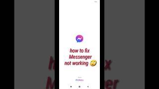 Messenger won't open #messenger #shorts