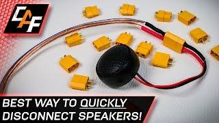 Quick Disconnect Speaker Wires! BEST Connector - CarAudioFabrication