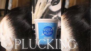 plucking & bleaching knots tutorial | Christina M.