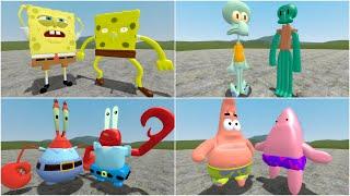 ORIGINAL VS 3D SANIC CLONES MEMES | SPONGEBOB TEAM in Garry's Mod!