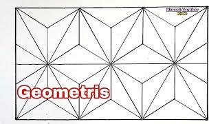 Belajar Cara Menggambar Ragam Hias Geometris Yang Mudah Sekali