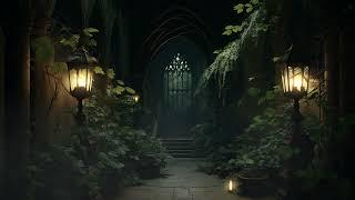 The Forgotten Hall Hogwarts Ambience | Echoey Water Drips, Thunder Sounds | Fantasy, Study, Sleep
