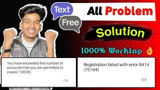 || PAR 2 || Textfree Sign Up All Problem Solved  || Textfree  Sign Up Solution | HINDI | it's Rv