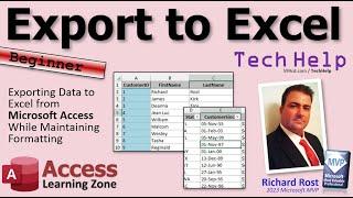 Exporting Data from Microsoft Access to Excel With Formatting