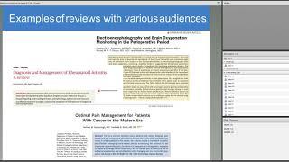 Writing an Effective Narrative Review