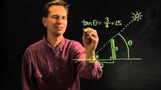 How to Find the Angles of Elevation of the Sun Using the Shadows of Objects : Physics & Math