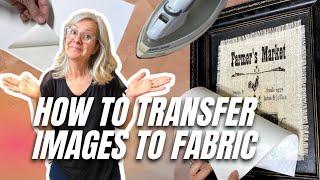  Farmhouse Magic! Transfer ANY Image to Fabric / Easy DIY Thrift Flip