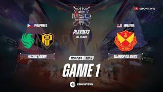 Falcons AP Bren vs Selangor Red Giants GAME 1 GRAND FINAL MSC 2024 | SRG VS FCAP ESPORTSTV