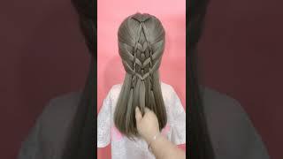 Easy braided hairstyle compilation  hair style girl# 521