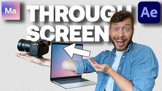 How To Create A Through Screen Effect In After Effects