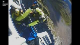 Heart stopping footage of two climbers rescued from 'knife-edge' Crib Goch in Snowdonia