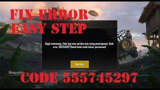 PUBG Error Code: 555745297 | 100% FIX ERROR Code: 555745297 [EASY STEP]