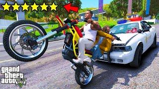 Franklin BOSS Trying To Survive 6 Star Wanted Level In GTA 5 | SHINCHAN and CHOP