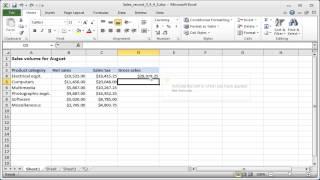 Excel formula: Auto Fill (copying formulas)