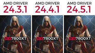 AMD Drivers Update 24.5.1 VS 24.4.1 Vs 24.3.1 | AMD Adrenalin Edition 24.5.1 New Update 7800XT