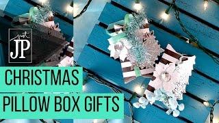 Christmas Pillow Boxes with Jen Long Dies by Sizzix