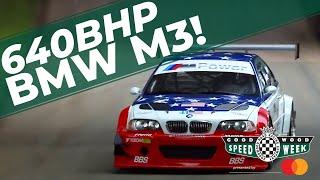 Extreme 500+bhp BMW M3 GTR noise maker at Goodwood