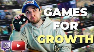  Best Games to GROW YOUR TWITCH AND YOUTUBE LIVE STREAM