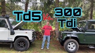 Defender Td5 vs. 300Tdi head to head test drive