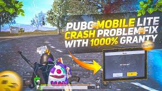 PUBG MOBILE LITE CRASH PROBLEM FIX 1000% | HOW TO SOLVE CRASH PROBLEM IN PUBG LITE | PUBG LITE CRASH