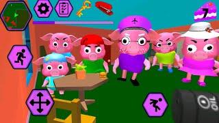 Piggy Neighbor Obby Family - Level 2 - Gameplay Walkthrough