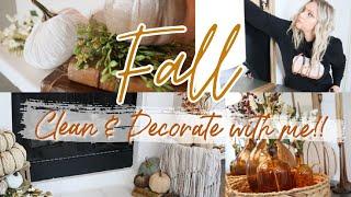 NEW!! FALL CLEAN AND DECORATE WITH ME 2021