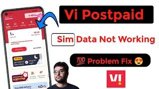 Vi postpaid sim data not working | vi postpaid internet not working