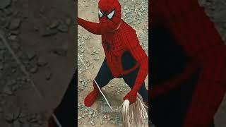 Spider Peak mi VS Spiderman #shorts #spiderman #marvel #funny #edit #viral #spider #vs