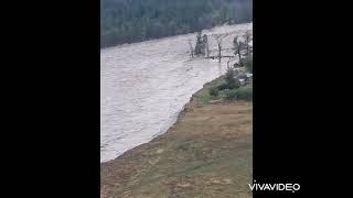 Flying Up the Now Flooded Chilcotin River