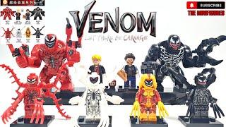 Venom : Let There Be Carnage Lego Characters Minifigures by WM Blocks WM6120. Venom,Carnage,Scream