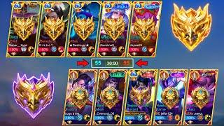 5 Mythic Immortal Pro Enemy Vs Global Alucard with 4 Nubs (The Most Intense Match in 2024) Who Win?