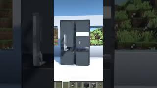 Minecraft:Working fridge tutorial | minecraft kitchen build hacks #shorts #minecraft