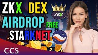  ZKX  Perpetual DEX on Starknet  🪂  Free Airdrop and Easy to Participate Step by Step