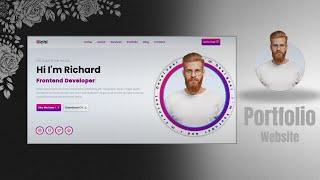 Personal Portfolio website using pure HTML, CSS and JavaScript