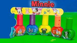 Assistant Uses Minnie Mouse Nail Polish Set on Mr. Engineer's Fingernails