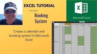 This video explains how to create a simple calendar and booking system in Microsoft Excel.
