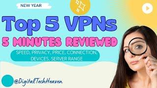 BEST VPN Comparison 2024 | TOP 5 recommendations in UNDER 5 minutes!