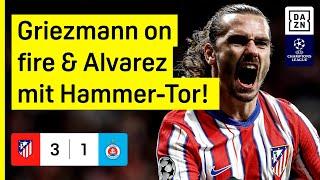 Griezou & Alvarez bauen Serie aus: Atletico Madrid - Slovan Bratislava | Champions League | DAZN