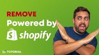 How to Remove the Powered by Shopify Link from Your Store Footer