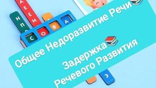 Общее Недоразвитие Речи ОНР Задержка Речевого Развития ЗПР 