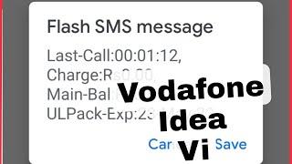 How To Fix Flash SMS Message Showing in Vi Vodafone & Idea Problem Solve