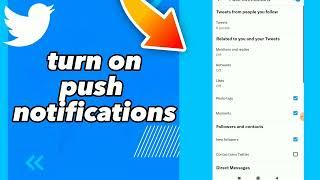 How To Turn On Push Notifications On Twitter App 2023