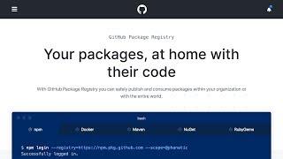 GitHub Package Registry is here! [and its so cool!]