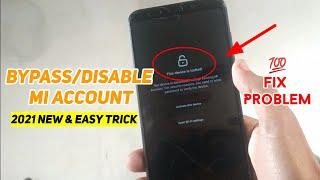 Solve *Activate This Device* Mi account problem bypass lock