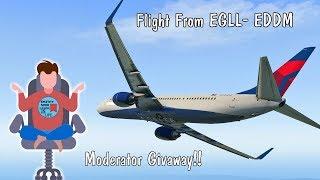 X Plane 11 | Flight From EGLL(London Heathrow) to EDDM ( Munich Airport) | Mod Giveaway!!
