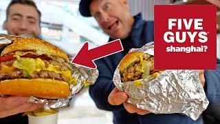 Five Guys in Shanghai?! First Time Trying This American Classic!