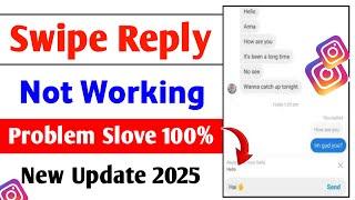 Instagram swipe reply not working 2024 | Instagram message swipe reply not working not Update 2025